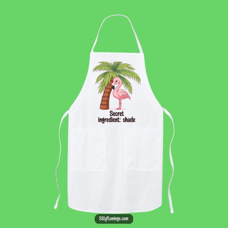 Funny Flamingo Chef Apron - Tropical Kitchen Fun & Peek Design Gift