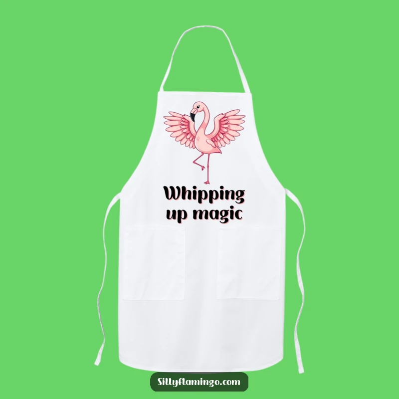 Funny Flamingo Wings Apron: Cook with Elegant Flair