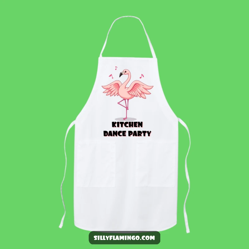 Funny Dancing Flamingo Apron: Chef's Pink Feather Dancer Accessory, Perfect Gift