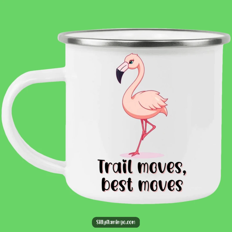 Funny Flamingo Dance Camping Mug: Silly Moves, Perfect Outdoor Gift