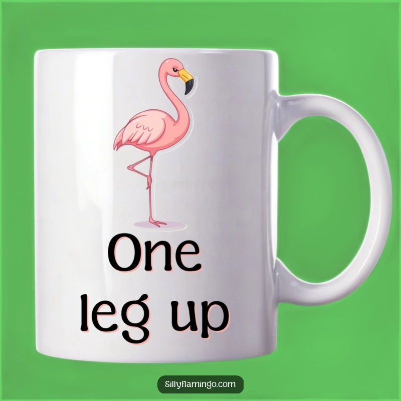 Funny Flamingo Balance Mug: Hilarious Gift for Bird Lovers Who Love a Laugh!