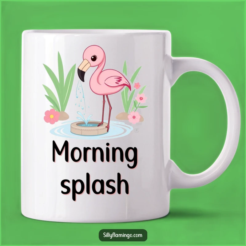 Funny Flamingo Water Spray Mug: Splashy Fun and Humorous Gift