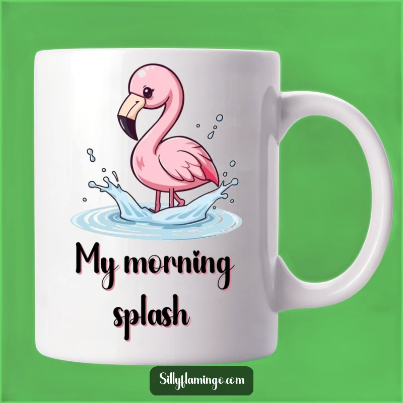 Funny Kawaii Flamingo Splashing Water Mug - Adorable & Hilarious Pool Fun Gift
