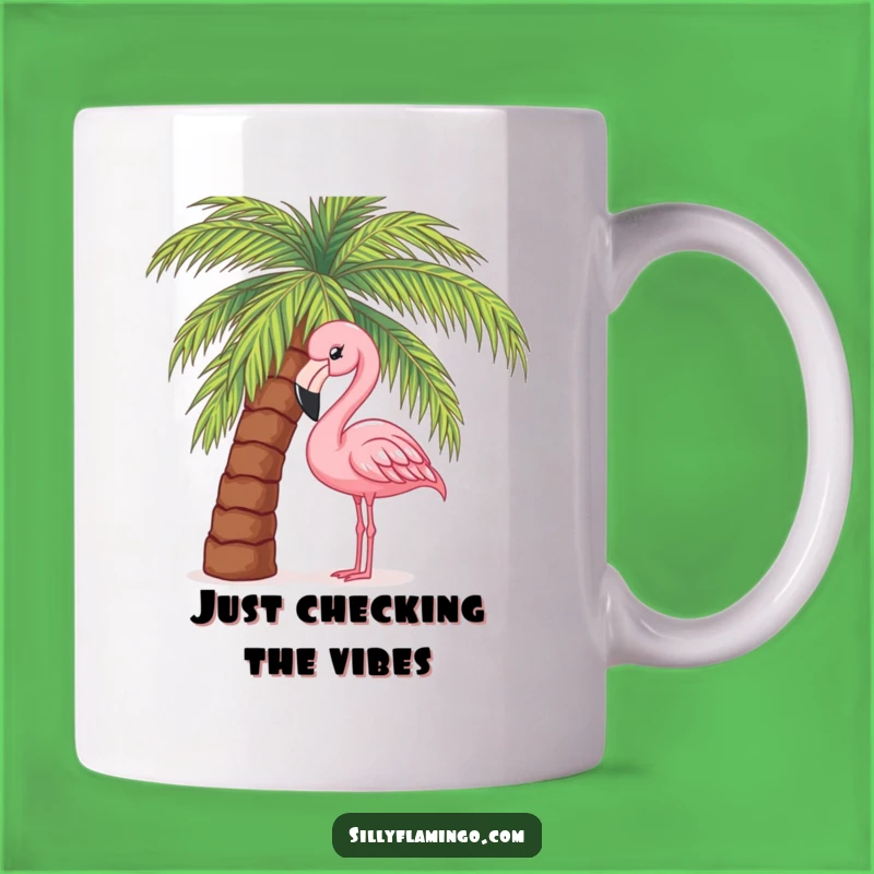 Funny Flamingo Peek Mug - A Curious Bird's Tropical Surprise Gift