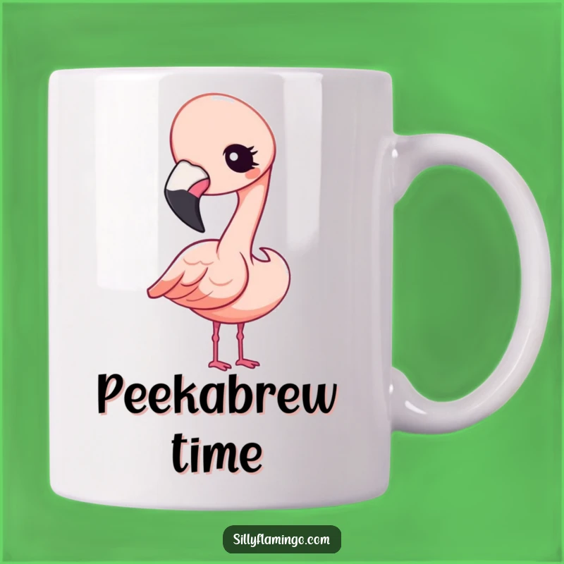 Funny Kawaii Flamingo Winking Mug: Adorable and Cheeky Gift Idea