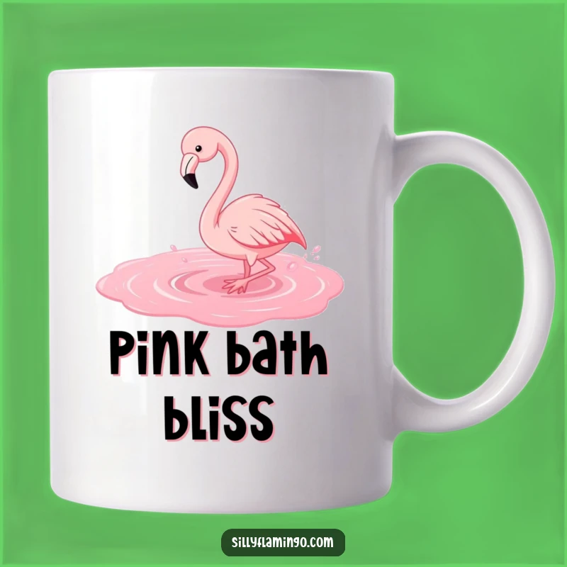 Funny Flamingo Splash Mug: Playful Bird Fun, Perfect Water Gift