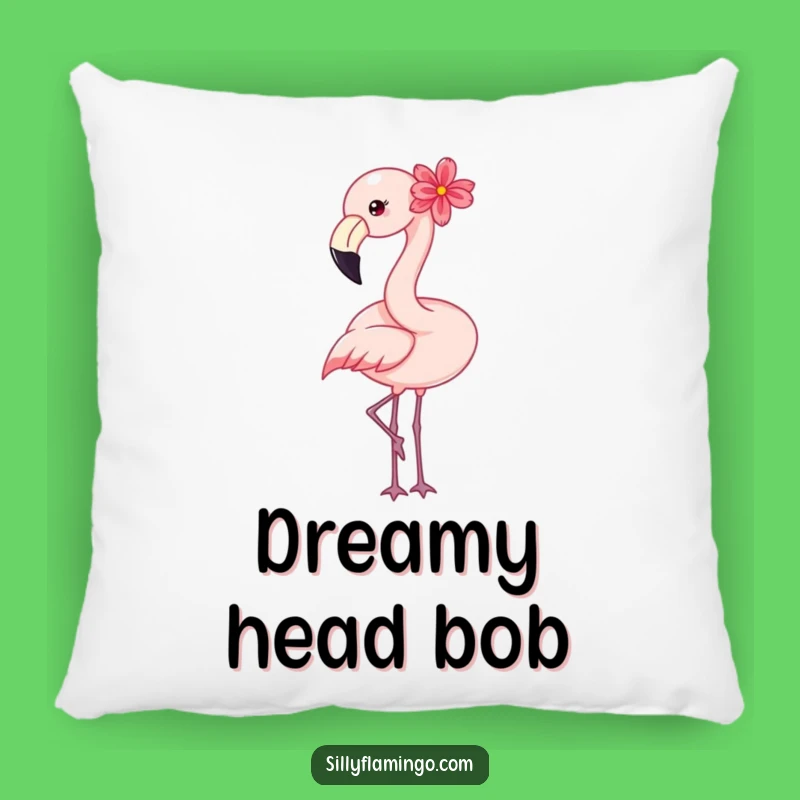 Happy Flamingo Pillow: Floral Comfort, Comfy and Hilarious Home Accent