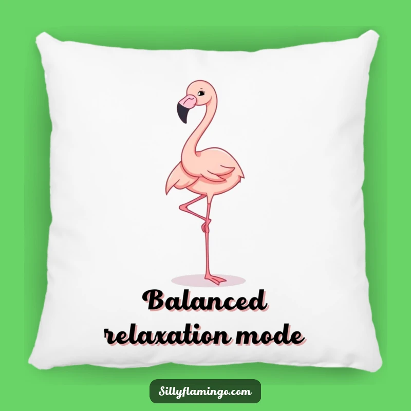 Funny Flamingo Balancing Pillow: Elegant Comfort with a Smile