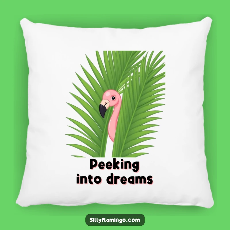 Funny Flamingo Palm Leaf Pillow: Cozy Comfort Funny Gift
