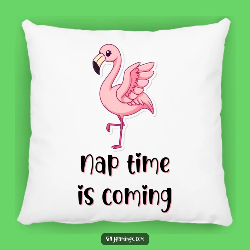 Funny Kawaii Flamingo Pillow: Cozy Pleased Bird Flap Cushion, Adorable Humorous Gift
