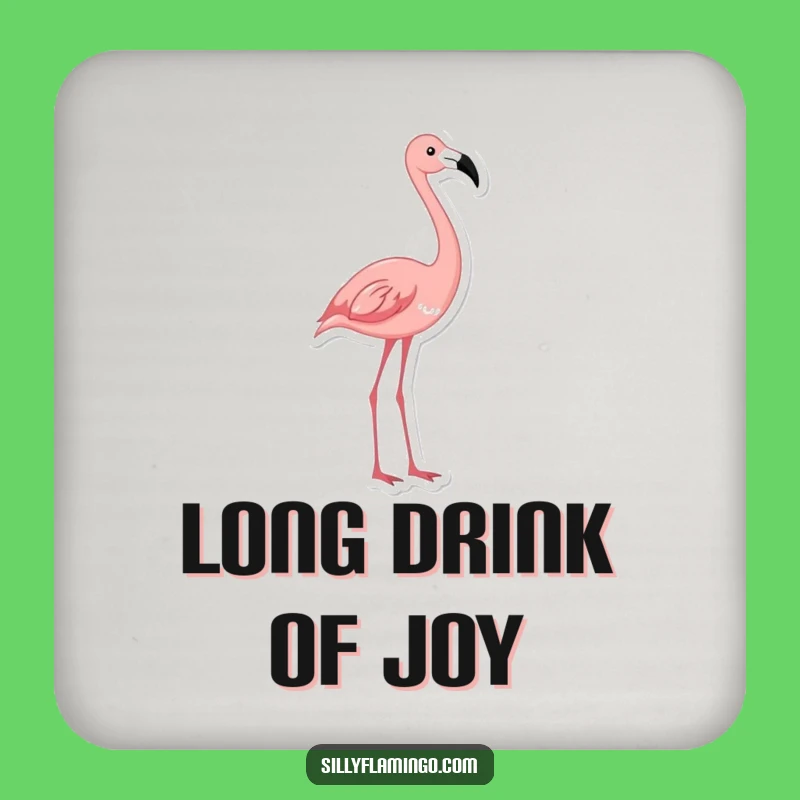 Funny Flamingo Coaster Set: Protect Surfaces with Hilarious Bird Grace and Style Gift