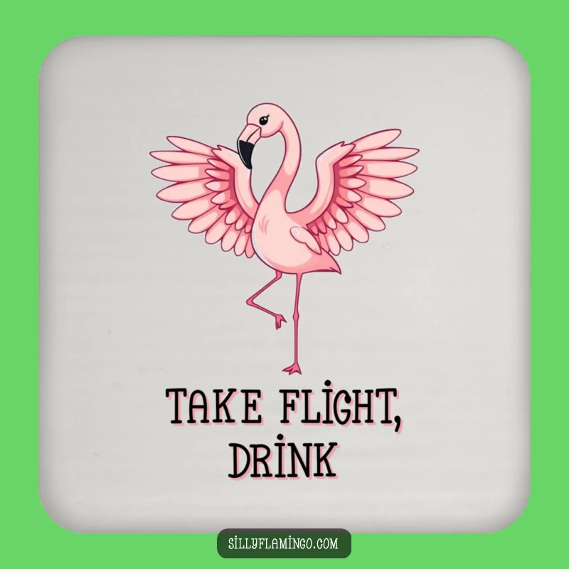 Funny Flamingo Wings Coaster: Elegant Protection for Your Surfaces