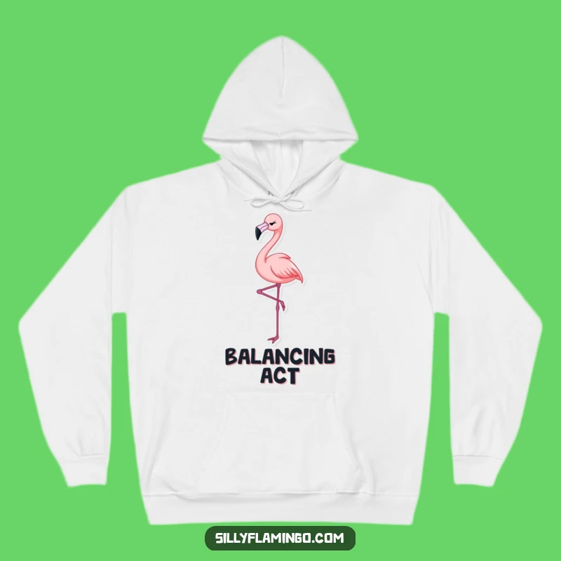 Funny Flamingo Wink Hoodie: Cozy & Hilarious Bird Gift for Chic Comfort