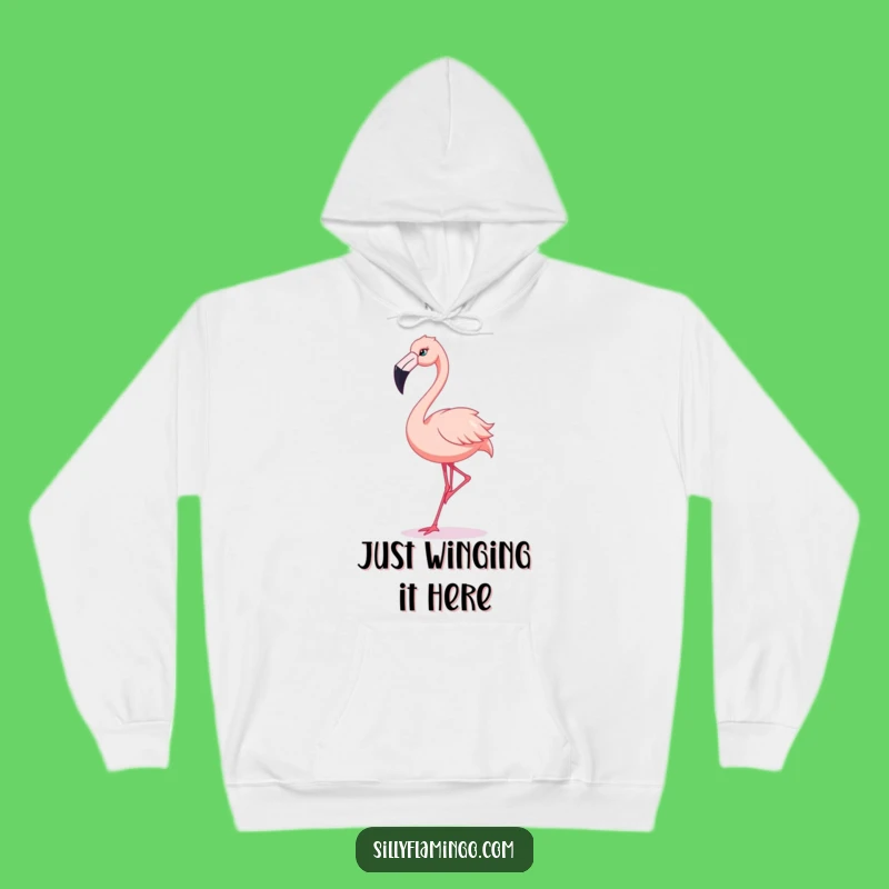 Cozy Funny Flamingo Dance Hoodie: Silly Moves, Warm Gift for Dancers
