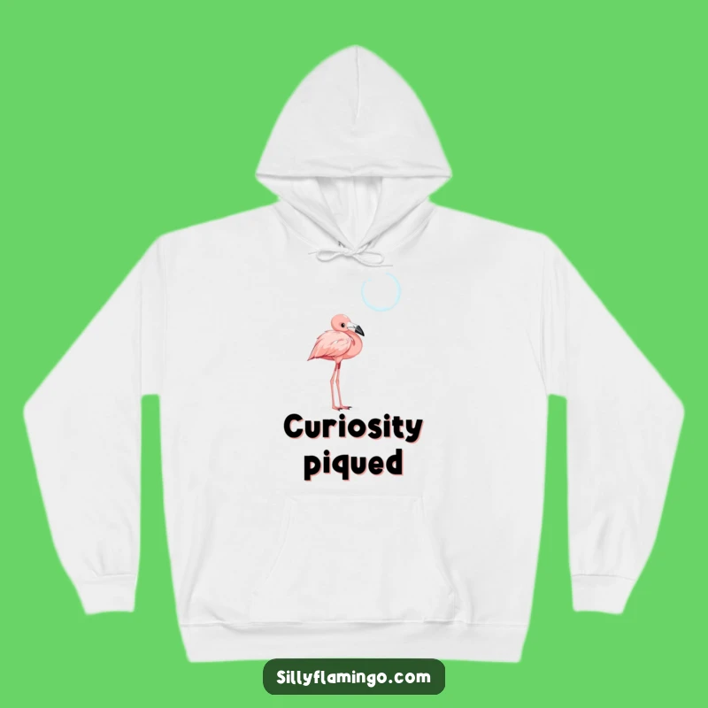 Cozy Funny Flamingo Hoodie: Bubble Gazing Comfort, Whimsical Gift!