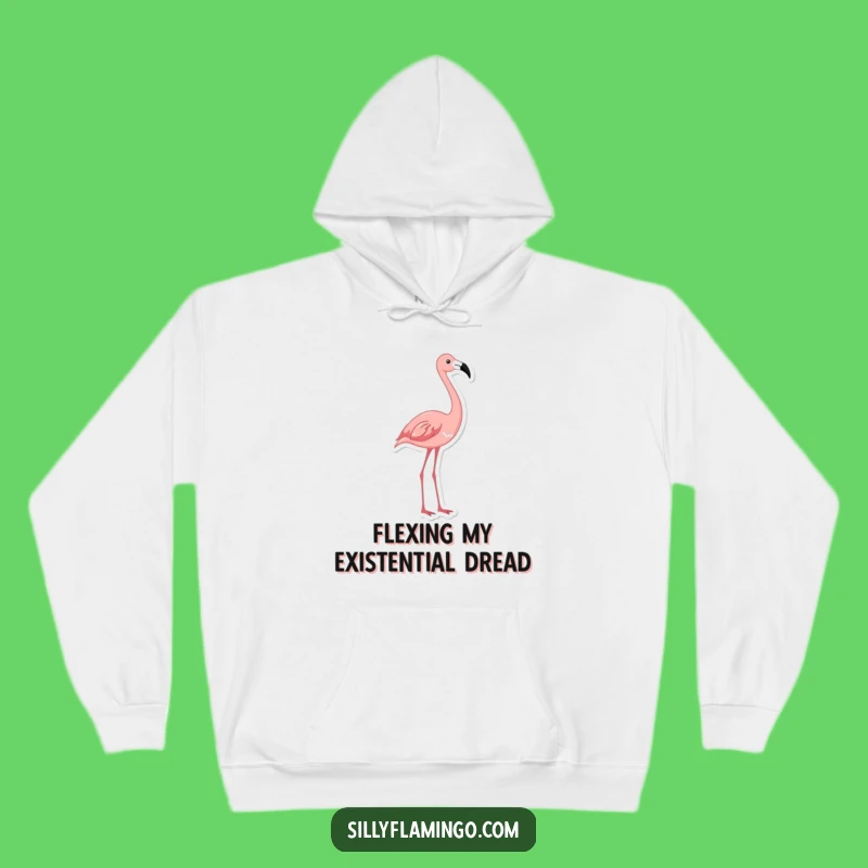 Funny Flamingo Hoodie: Cozy Up with Hilarious Bird Stretches and Warmth Gift