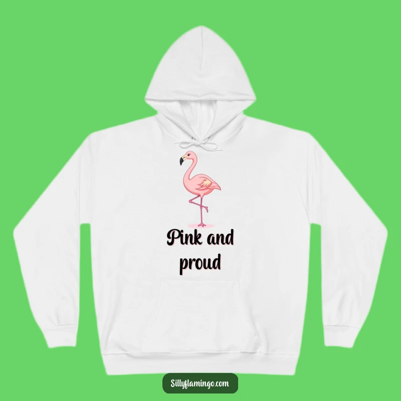 Cozy Funny Kawaii Flamingo Hoodie: Graceful Comfort for Chilly Days