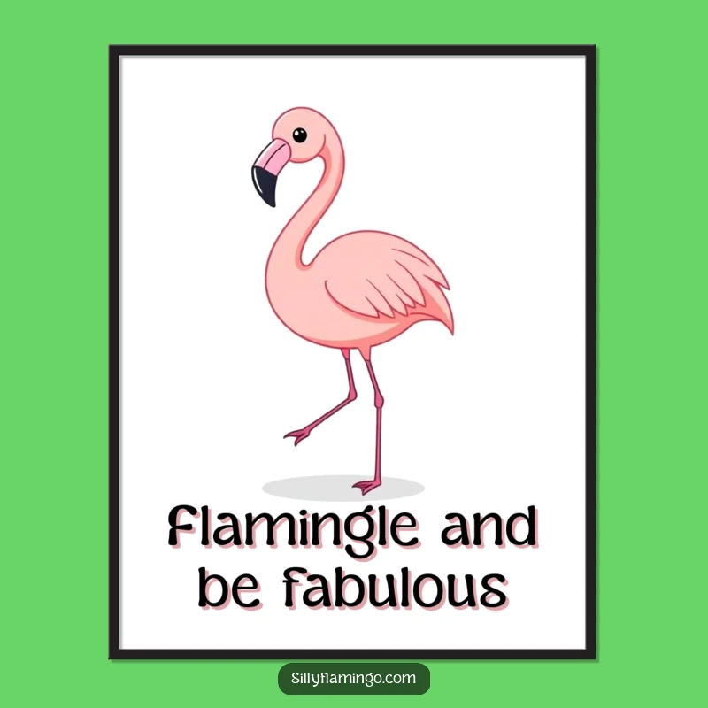 Funny Free Printable Flamingo Wall Art: Downloadable Decor with a Dance Fever
