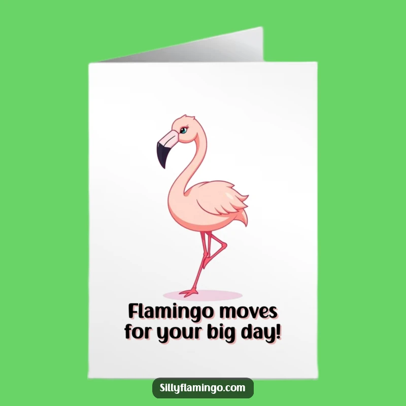 Free Printable Birthday Card: Silly Flamingo Dance for a Funny DIY Gift