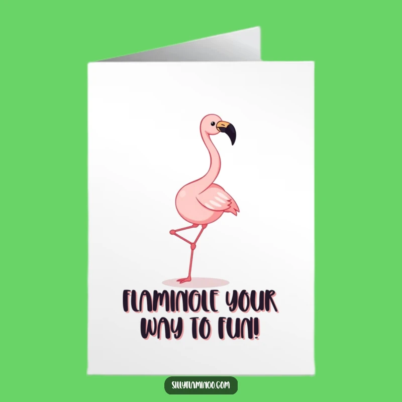 Free Printable Birthday Flamingo Dance Card - Funny Downloadable Gift for Her