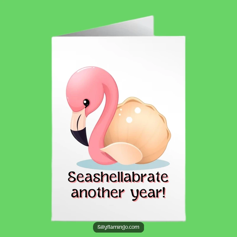 Free Printable Flamingo Birthday Card: Funny Downloadable Gift for a Quirky Friend