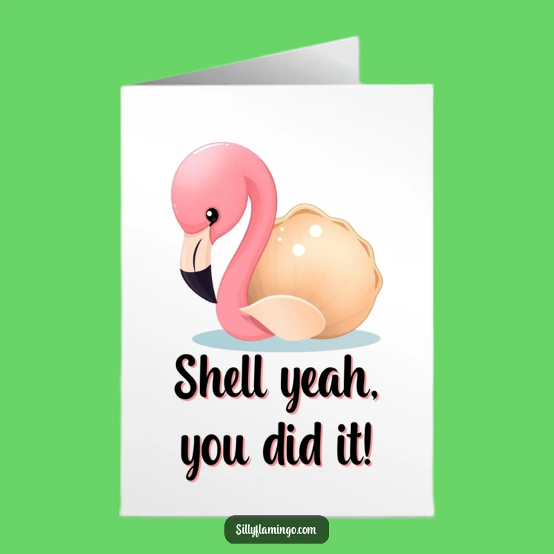 Free Printable Flamingo Card: Funny Congratulations Downloadable Gift for Any Occasion