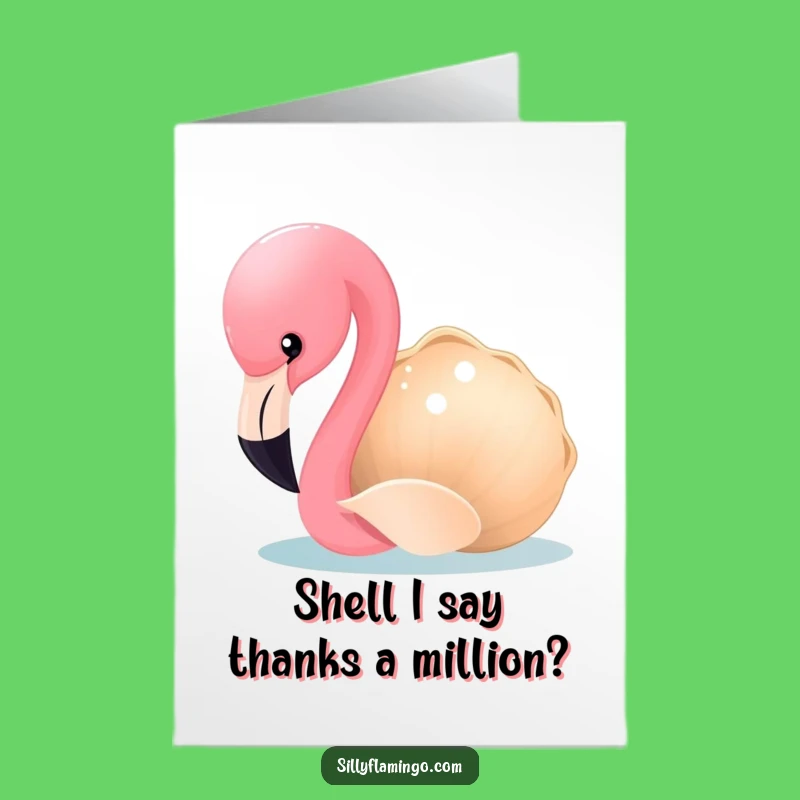 Free Printable Flamingo Thank You Card: Funny Downloadable Gift to Show Appreciation
