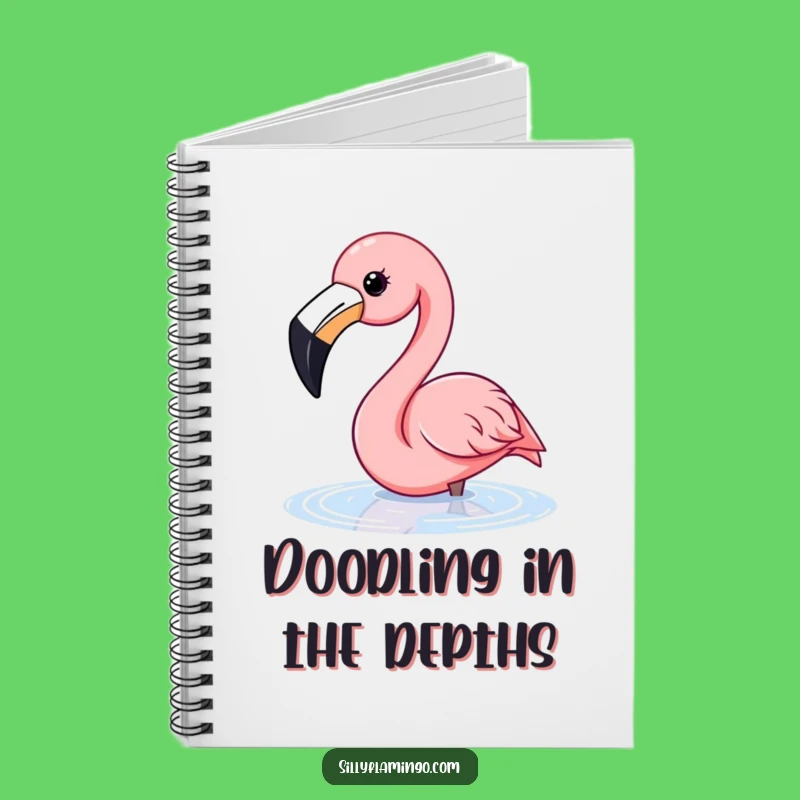 Funny Flamingo Water Dip Notebook: Happy Beak Flamingo Journal