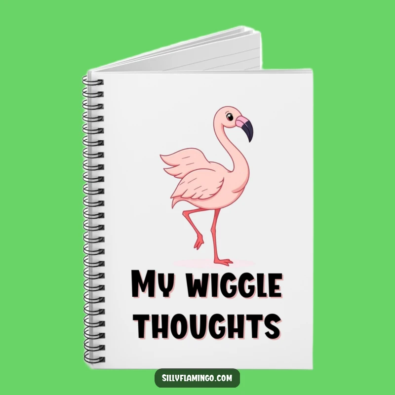 Funny Flamingo Notebook - Silly Wiggle Dance Journal, Joyful Bird Lover Gift