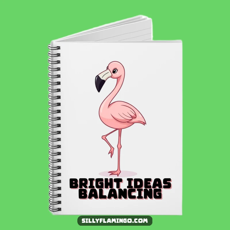 Funny Flamingo Planner Notebook: Balance Your Day, Tropical Gift!