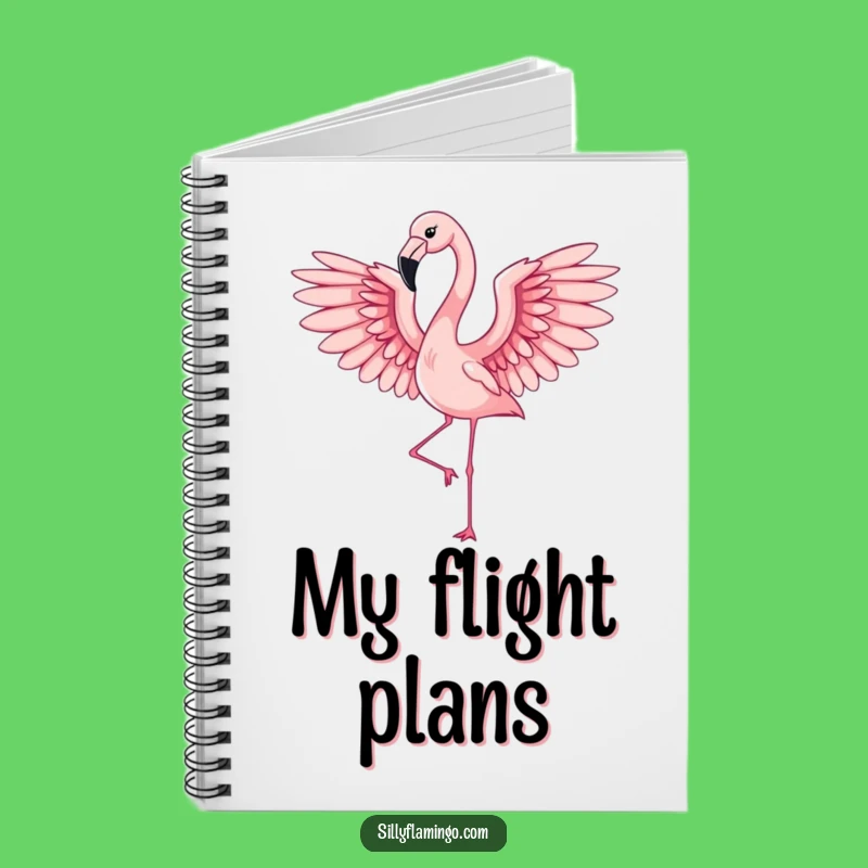 Funny Flamingo Wings Notebook: Jot Down Ideas with Elegant Flight
