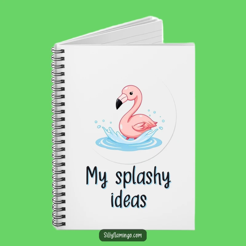 Funny Flamingo Splash Notebook: Hilarious Tropical Journal for Notes & Ideas
