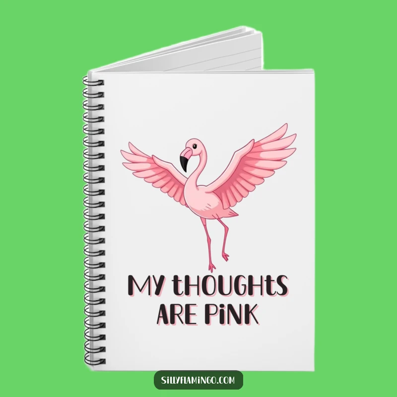 Funny Flamingo Notebook: Jot Down Ideas with a Proud Bird Soaring, Great Funny Gift