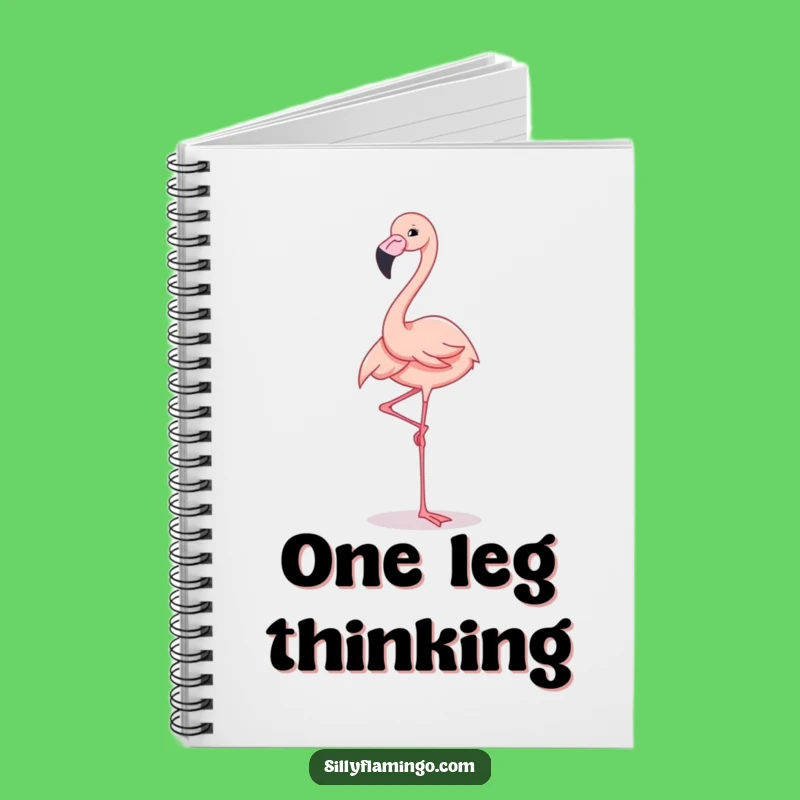 Funny Flamingo Balancing Notebook: Jot Down Ideas with Grace