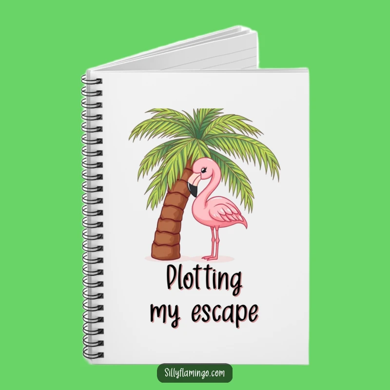 Funny Flamingo Journal - Tropical Curiosity Notebook for Ideas Gift