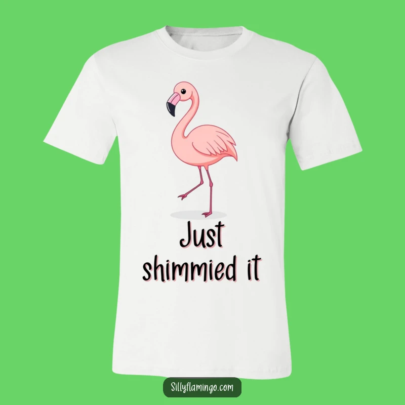 Funny Flamingo Shimmy T-Shirt: Dancing Bird Tee, Hilarious Gift for Party People