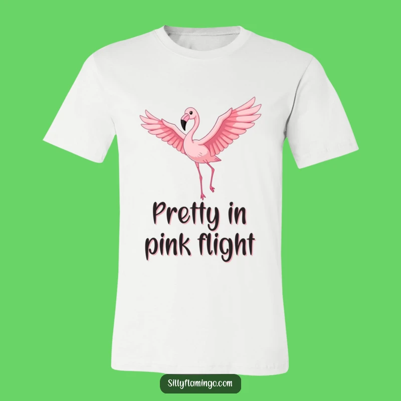 Funny Flamingo T-Shirt: Proud Bird Soaring Gracefully, a Comical Tee for Everyday Fun
