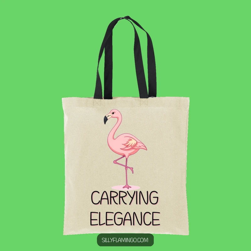 Funny Kawaii Flamingo Tote Bag: Carry Your Essentials Gracefully