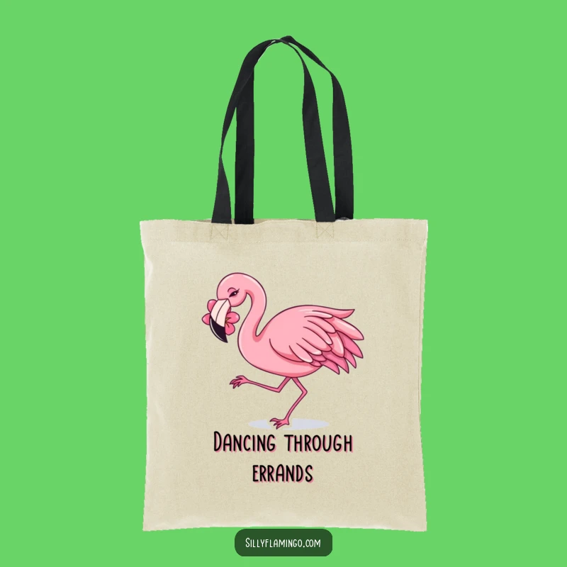 Funny Flamingo Dancing Tote Bag: Carry Your Fiesta Fun