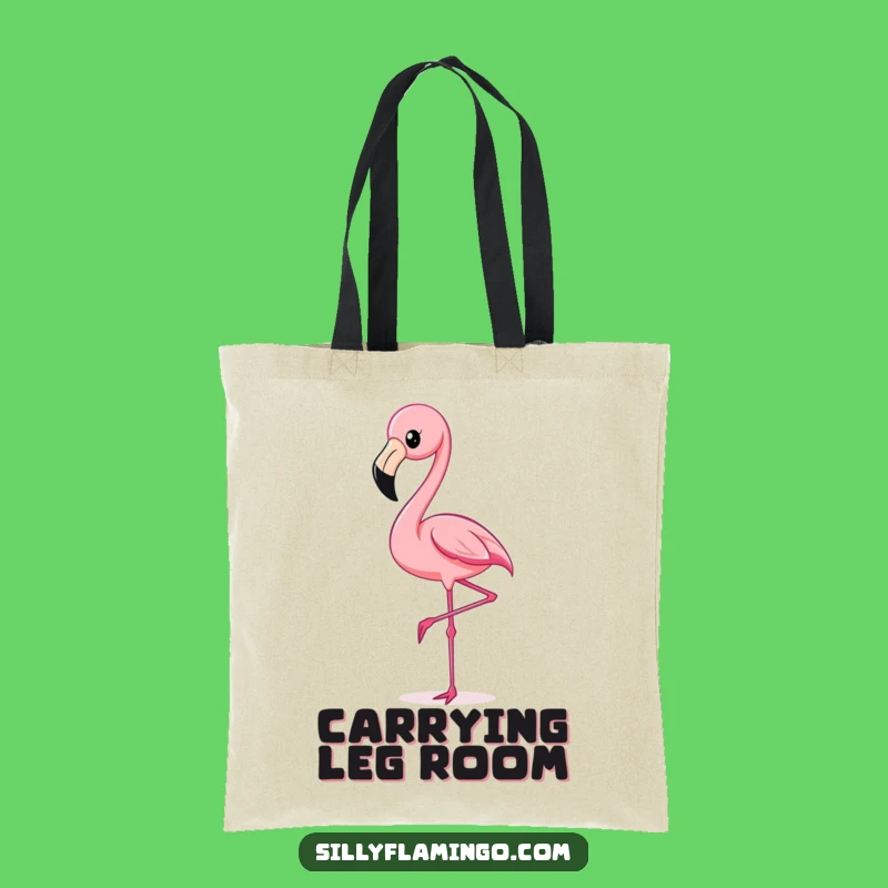 Funny Flamingo Kick Tote Bag: Stylish & Hilarious Tropical Accessory for Everyday