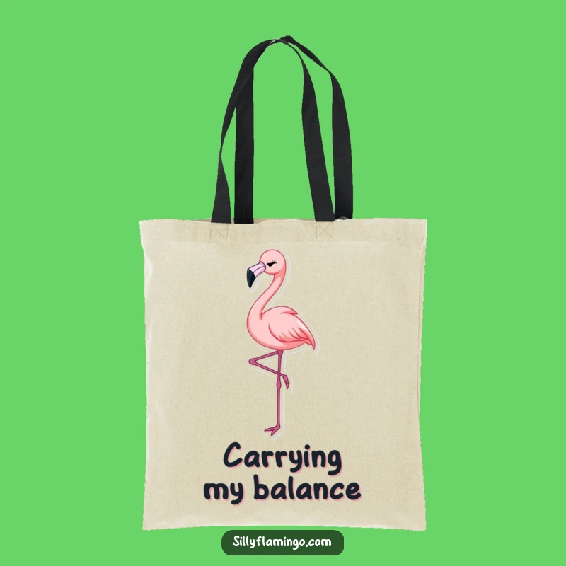 Funny Flamingo Wink Tote Bag: Chic & Hilarious Bird Accessory for Daily Use