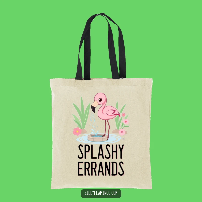 Funny Flamingo Water Spray Tote Bag: Carry Your Fun Splash